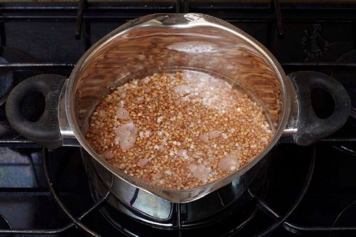 Cooking buckwheat cooking