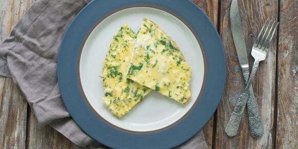 green vegetable omelet for the dukan diet