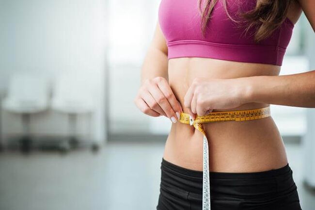 The result of weight loss on a low-carb diet, which can be maintained through gradual release
